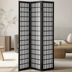 VEVOR Room Divider, 3 Panel Japanese Room Divider, Wood Folding Privacy Screen Indoor, Japanese Partition Dividers Portable Decoration Screens, for Room Separation Home Office Restaurant & Bedroom