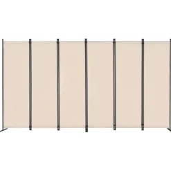 VEVOR Room Divider, 4 Panel Room Dividers and Folding Privacy Screens, Fabric Partition Room Dividers for Office, Bedroom, Dining Room, Study, Freestanding, White