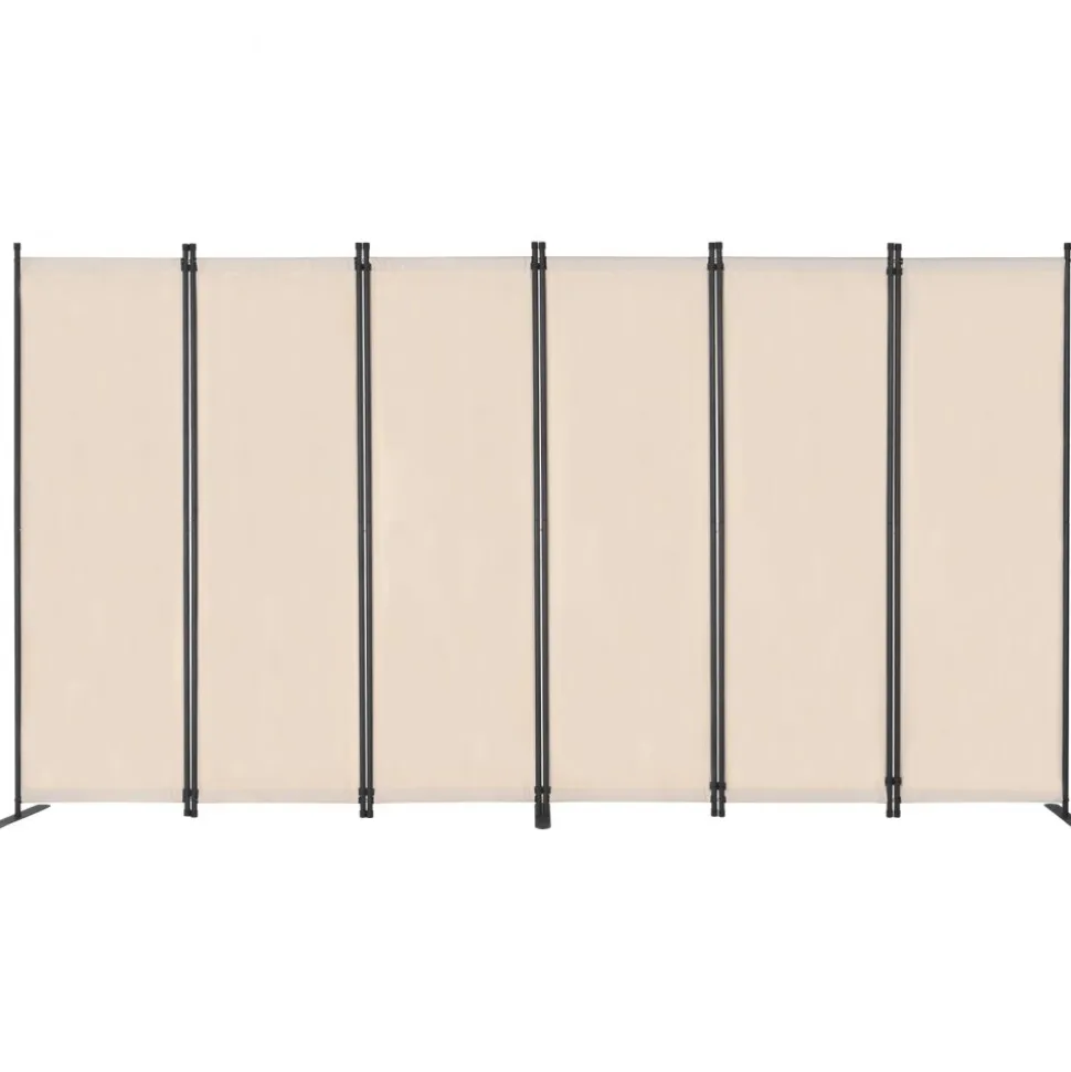 VEVOR Room Divider, 4 Panel Room Dividers and Folding Privacy Screens, Fabric Partition Room Dividers for Office, Bedroom, Dining Room, Study, Freestanding, White