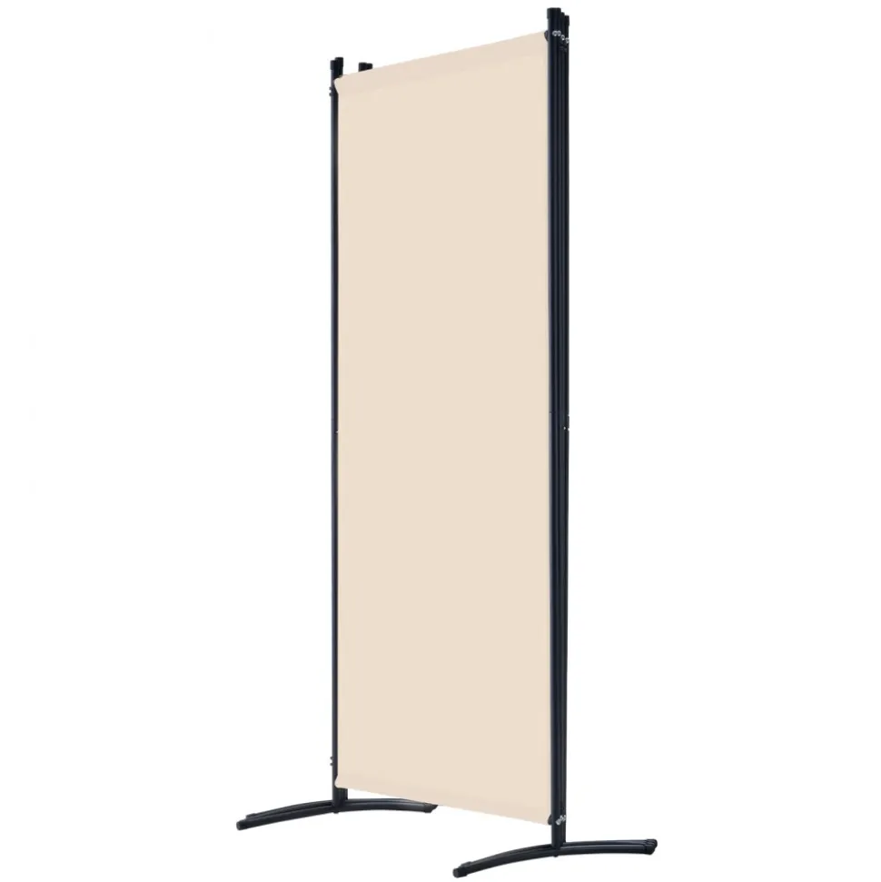 VEVOR Room Divider, 4 Panel Room Divider, Folding Privacy Screen and Portable Partition Divider for Room Separation, Freestanding Room Partitions for Office, Bedroom, Study, Beige