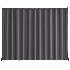 VEVOR Room Divider, Portable Panel Room Divider with Wheels Curtain Divider Stand, Freestanding Room Divider Privacy Screen for Office, Bedroom, Dining Room, Study, Gray