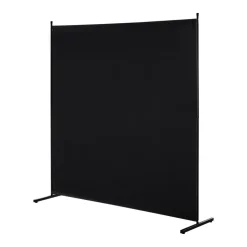 VEVOR Room Divider, Single Panel Room Divider, 6FT Privacy Screen Indoor, Partition Divider for Room Separation, Freestanding Room Divider Panel for Office, Bedroom, Black