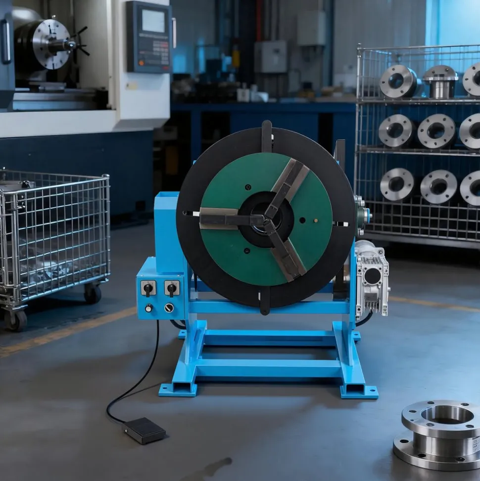 VEVOR Rotary Welding Positioner, 1102 lbs Load Capacity, -45° to 90° Tilt Angle Welding Positioner Turntable Table, 0.2-2 RPM Speed Control, Electric and Foot Pedal, for Cutting, Grinding, Assembly