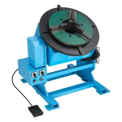 VEVOR Rotary Welding Positioner, 1102 lbs Load Capacity, -45° to 90° Tilt Angle Welding Positioner Turntable Table, 0.2-2 RPM Speed Control, Electric and Foot Pedal, for Cutting, Grinding, Assembly