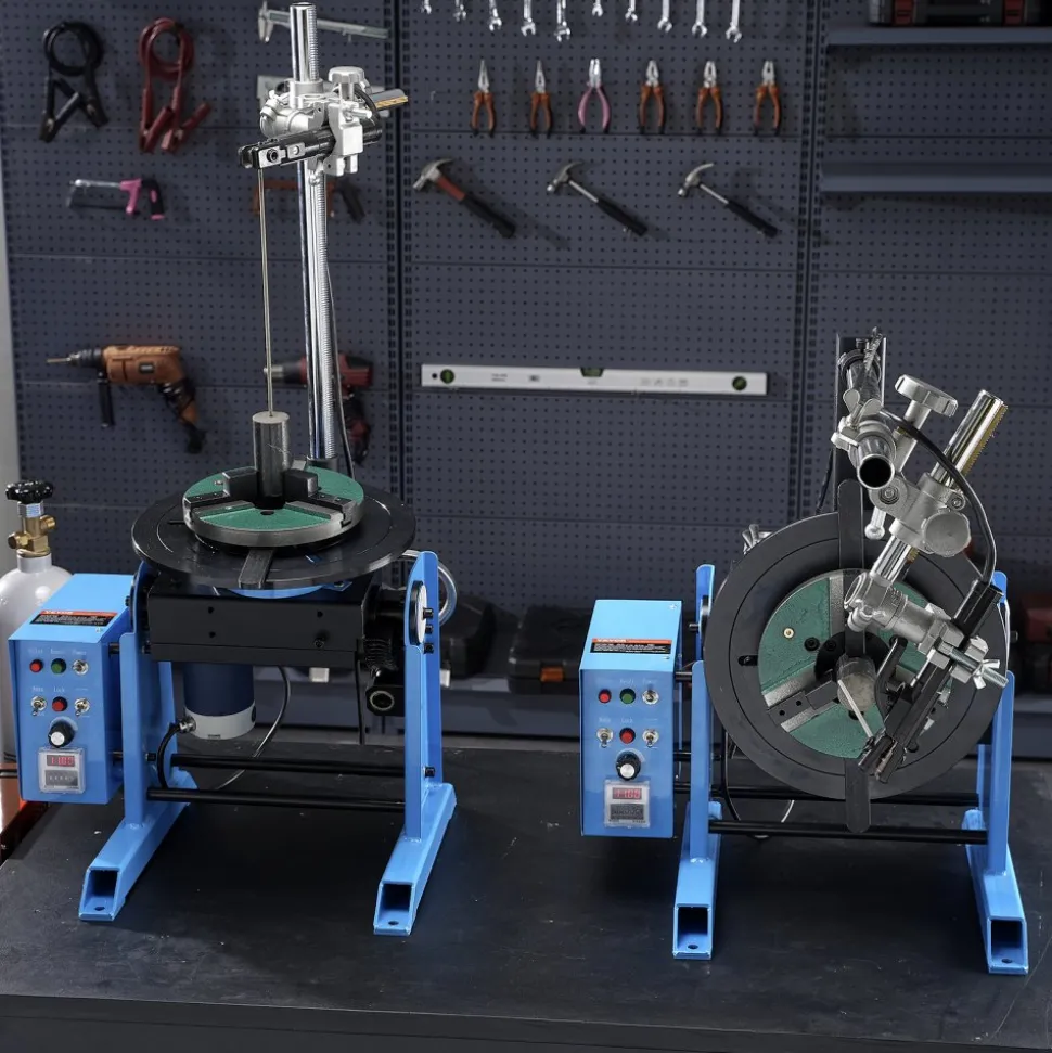 VEVOR Rotary Welding Positioner 66LBS / 30KG, 0-90° Welding Positioning Turntable Table 1-12RPM 80W, with 12.4 Inch 3-Jaw Lathe Chuck & Welding Torch Stand Holder for Cutting, Grinding, Assembly