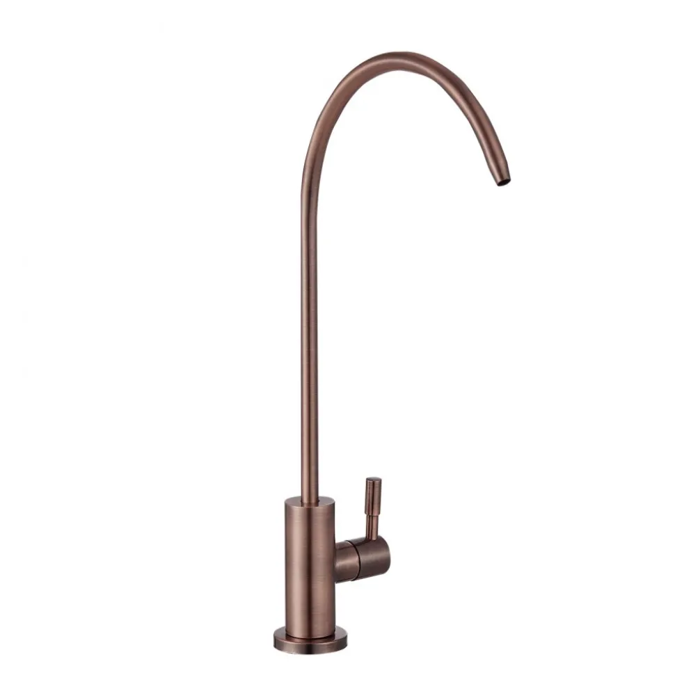 VEVOR Ro Water Faucet, Lead-Free Stainless Steel Faucet, Drinking Water Faucets with Solid Brass Valve, Anti-Rust & Durability Drinking Water Faucets For Kitchen, Bar Counter, Cafe, Antique Bronze