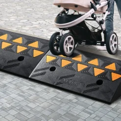 VEVOR Rubber Curb Ramp 2 Pack, 4.3
