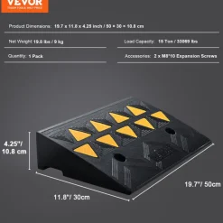 VEVOR Rubber Curb Ramp 4.25