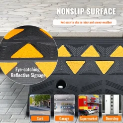 VEVOR Rubber Curb Ramp 4.25