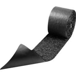 VEVOR Rubber Mulch Mat Roll, 2 Rolls 140 x 4.5 in, Recycled Rubber Permanent Mulch Edging Border, Natural-Looking Flower Barrier with Stakes, 0.5 in Thick Cuttable Garden Edgings for Landscaping