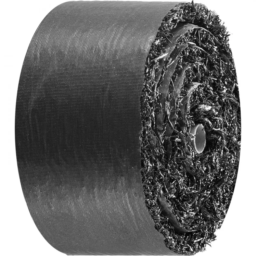 VEVOR Rubber Mulch Mat Roll, 2 Rolls 140 x 4.5 in, Recycled Rubber Permanent Mulch Edging Border, Natural-Looking Flower Barrier with Stakes, 0.5 in Thick Cuttable Garden Edgings for Landscaping