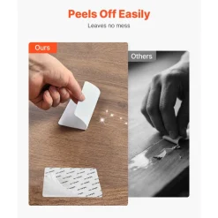 VEVOR Rug Gripper, 20 PCS, Strong Adhesive and Residue-Free, Double Sided Non-Slip Carpet Stickers for Area Rugs, Keep Corners from Curling and Bunching, for Holding Rugs in Place on Hardwood Floors
