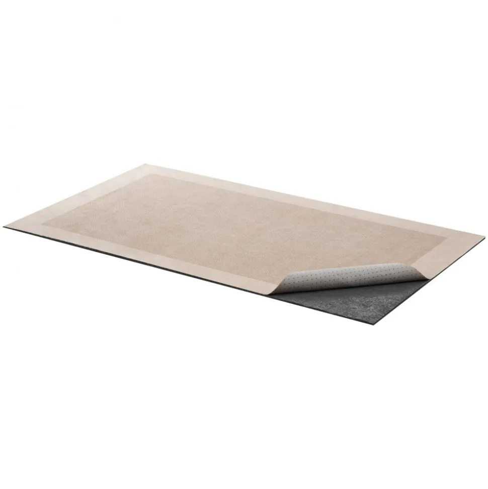 VEVOR Rug Pad 3 x 5 ft, Non-slip Carpet Area Pad, Rug Mat Padding with Dual Surface Felt Cushion & Rubber Gripper, Hardwood Floor Protection for All Floors, Finishes, Keeps Carpets in Place