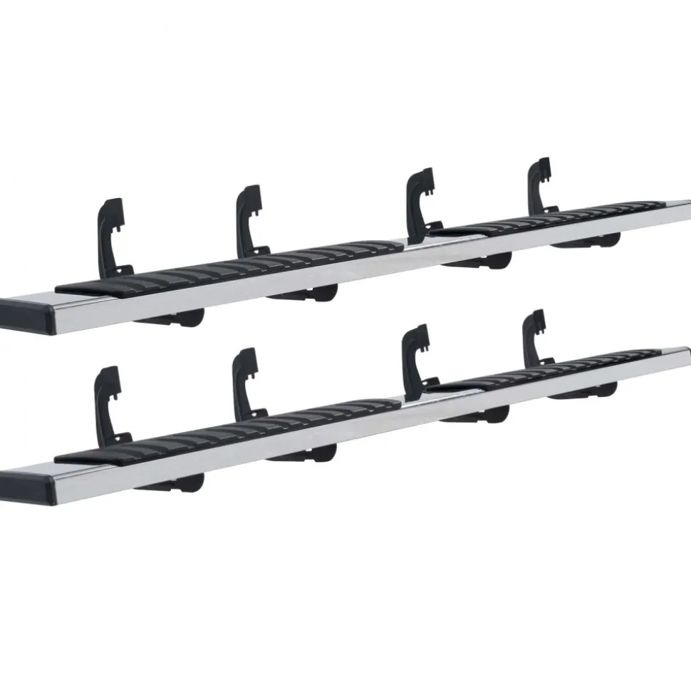VEVOR Running Boards, 6" Step Bars Compatible with 2007-2018 Chevy Silverado/GMC Sierra 1500 Crew Cab/2019 2500HD 3500HD 1500 LD, 201 Stainless Steel Side Steps Nerf Bars, 500LBS Capacity, 2 Piece