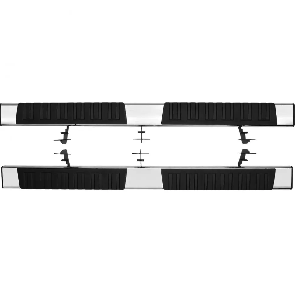 VEVOR Running Boards, 6" Step Bars Compatible with 2009-2018 Dodge Ram 1500/2010-2023 Ram 2500/3500 (Includes 2019-2023 Classic) Crew Cab, 201 Stainless Steel Side Steps Nerf Bars, 500LBS, 2 PCS