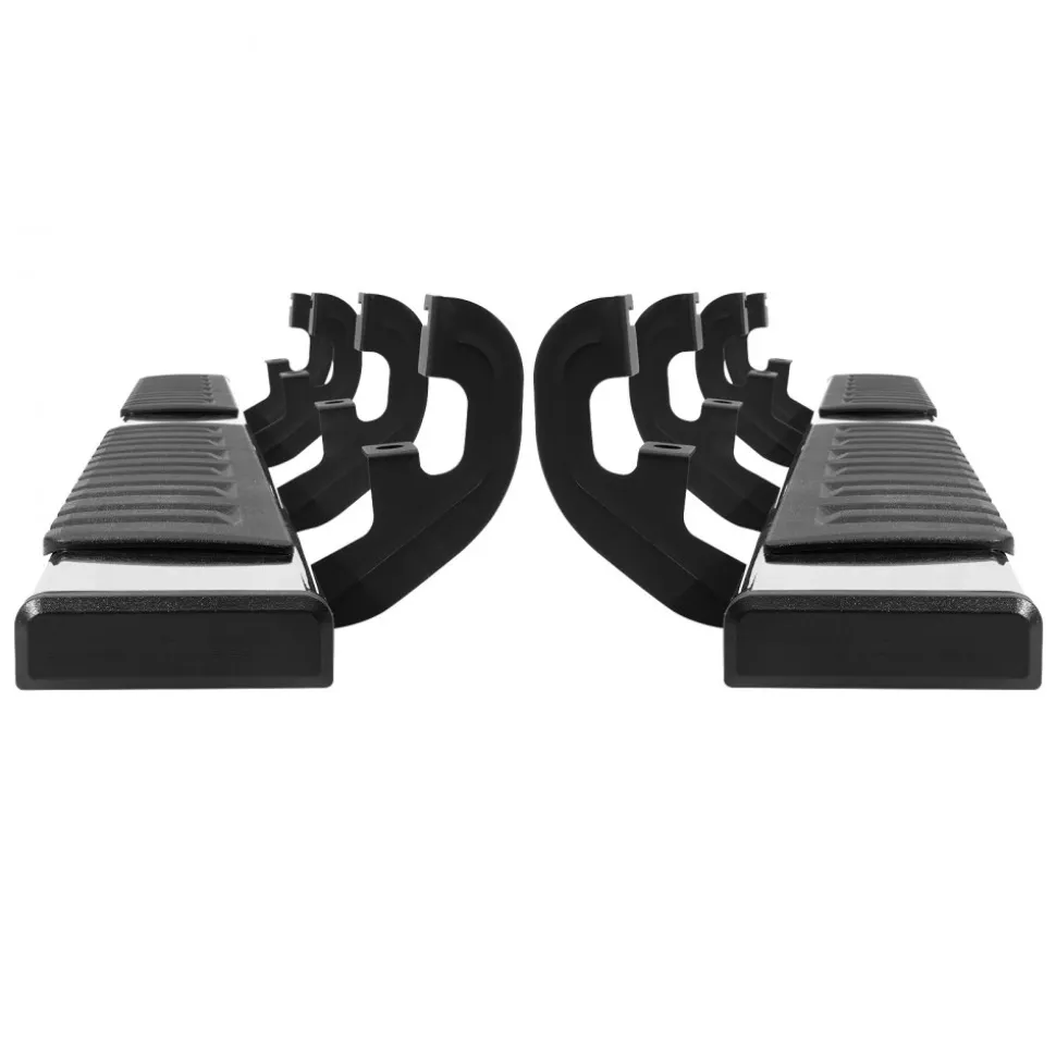 VEVOR Running Boards, 6" Step Bars Compatible with 2019-2023 Chevy Silverado/GMC Sierra 1500/2020-2024 Silverado/Sierra 2500/3500HD Crew Cab, 201 Stainless Steel Side Steps Nerf Bars, 500LBS, 2 Piece