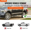 VEVOR Running Boards, 6" Step Bars Compatible with 2015-2023 Ford F150-Crew Cab/2017-2023 Ford F-250 F-350 Super Duty Crew Cab, 201 Stainless Steel Side Steps Nerf Bars, 500LBS Capacity, 2 Piece