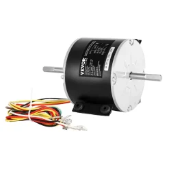 VEVOR 3315332.005 RV AC Fan Motor Replacement Genteq F48AF70A61, Dometic Brisk Air II Fan Motor, Compatible with Dometic Brisk Air II B57915 B59516 B59146 B59186 - 1/4HP AC115V 3A 1650RPM (3 Speeds)