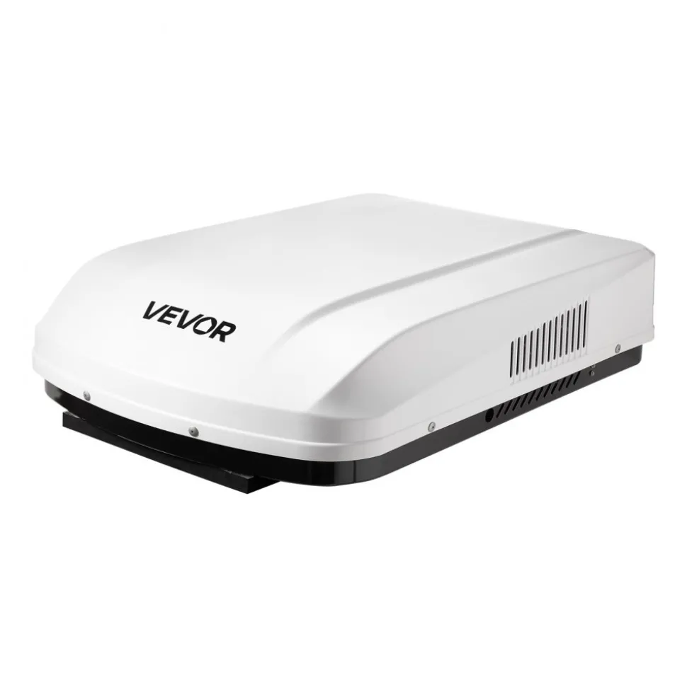 VEVOR RV Air Conditioner, 13500 BTU RV AC Unit, 120V Ducted Rooftop Air Conditioner with Variable Speed Compressor, Easy Install Quiet Cooling AC Unit with ADB Button Control and Remote Control, White