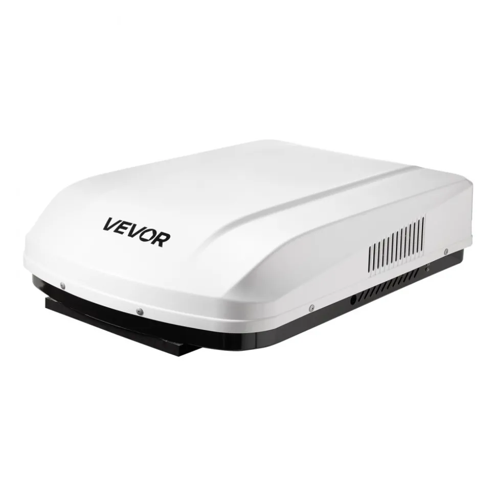 VEVOR RV Air Conditioner, 15000 BTU RV AC Unit, 120V Ducted Rooftop Air Conditioner with Heat Pump & Cooling, Variable Speed Easy Install Quiet AC Unit with ADB Button Control & Remote Control, White