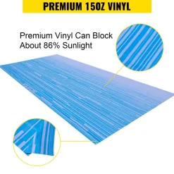 VEVOR RV Awning 20' Camper Awning Fabric, Trailer Awning Canopy Patio Camping Car Awning, Vinyl Roller Tube for RV, Van, SUV, Awning Replacement Ocean Blue Fade