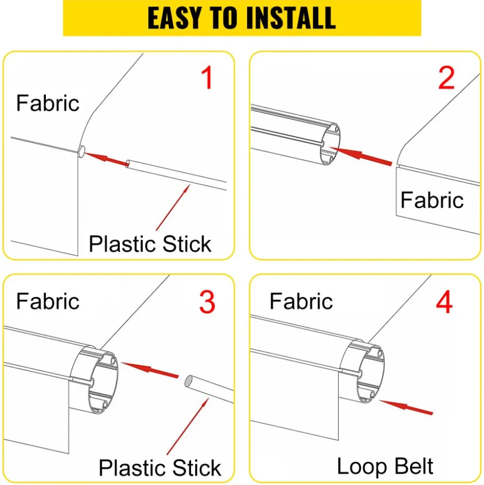 VEVOR RV Awning 16' Camper Awning Fabric, Trailer Awning Canopy Patio Camping Car Awning, Durable 15oz Vinyl Roller Tube for RV, Van, SUV, Patio Awning Replacement Ocean Blue Fade