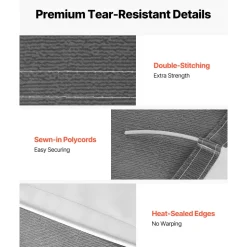 VEVOR RV Awning Fabric Replacement, 15' (Fabric 14'2