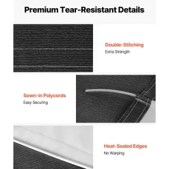 VEVOR RV Awning Fabric Replacement, 17' (Fabric 16'2