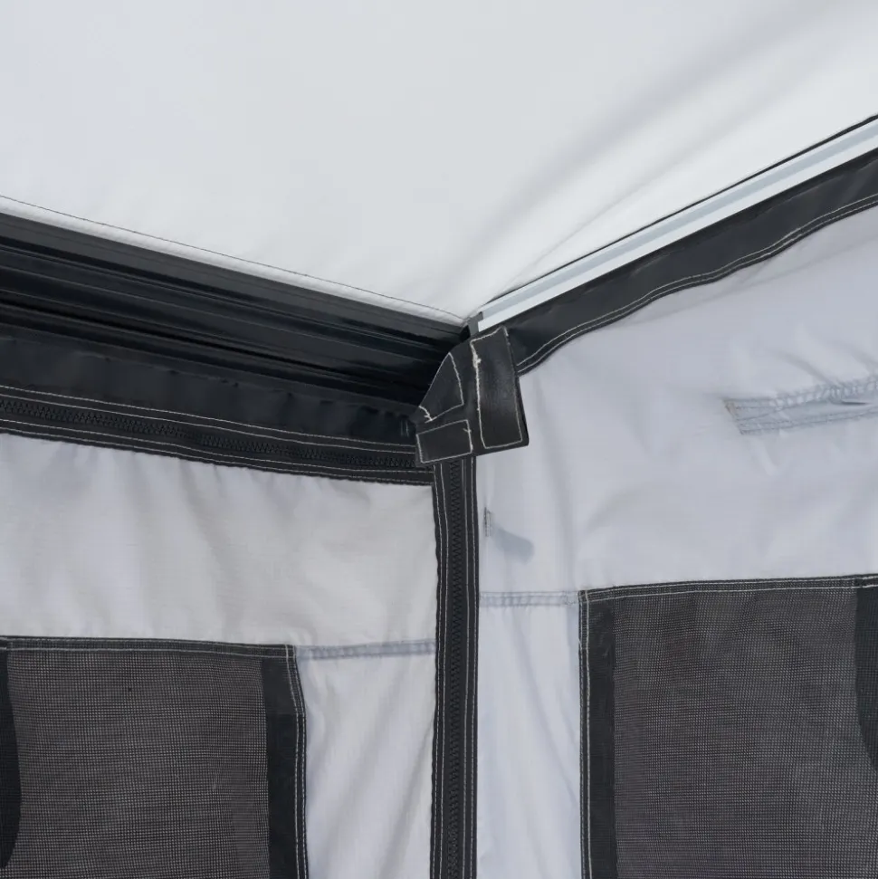 VEVOR RV Awning Sun Shade Room - Compatible with 18 -19 ft Awnings, RV Awning Sun Shading Room with Door & Ventilated Mesh Windows, Sunproof & Windproof Three-Sided Enclosure Tent for RV Camping