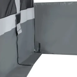 VEVOR RV Awning Sun Shade Room - Compatible with 16 -17 ft Awnings, RV Awning Sun Shading Room with Door & Ventilated Mesh Windows, Sunproof & Windproof Three-Sided Enclosure Tent for RV Camping