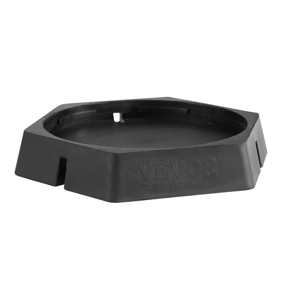 VEVOR RV Leveling Pads, 9 Inch Round Landing Feet, Permanent Attached Jack Stabilizers, Rubber Jack Pads, 5000 lbs Capacity per RV Jack Pad, 5th Wheels, Travel Trailers, Class A/C Motorhomes (6-Pack)