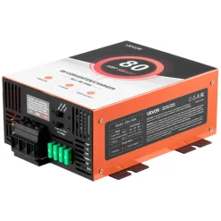 VEVOR RV Power Converter, 80 Amp, 110V AC to 12V DC RV Converter Battery Charger, Multi Stage Smart Charging, 13V to 16.5V Operating Range, Compatible with Lithium & Lead Acid Battery, for Camper