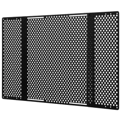 VEVOR RV Screen Door Protector, Adjusts from 22 to 31.5 inch, Adjustable Door Grille, Easy to Install, Reinforced Breathable Honeycomb Holes, Iron Camper RV Entry Protector for Pet Protection, Black