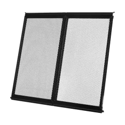 VEVOR RV Screen Door Protector, 22.5 x 20 inch Door Grille, Easy to Install and Disassemble, Reinforced Breathable Protective Mesh, Aluminum Alloy Camper RV Entry Protector for Pet Protection, Black