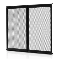 VEVOR RV Screen Door Protector, 22.5 x 20 inch Door Grille, Easy to Install and Disassemble, Reinforced Breathable Protective Mesh, Aluminum Alloy Camper RV Entry Protector for Pet Protection, Black