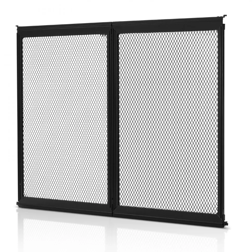 VEVOR RV Screen Door Protector, 24.5 x 20 inch Door Grille, Easy to Install and Disassemble, Reinforced Breathable Protective Mesh, Aluminum Alloy Camper RV Entry Protector for Pet Protection, Black