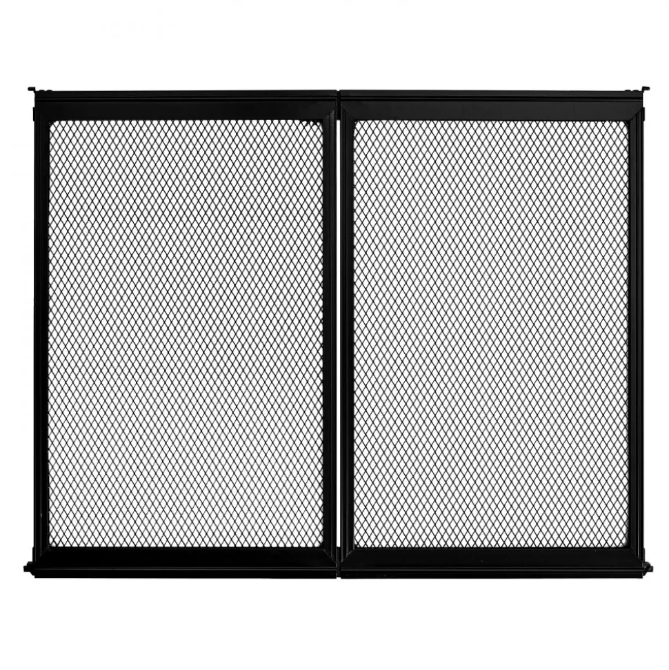 VEVOR RV Screen Door Protector, 24.5 x 20 inch Door Grille, Easy to Install and Disassemble, Reinforced Breathable Protective Mesh, Aluminum Alloy Camper RV Entry Protector for Pet Protection, Black