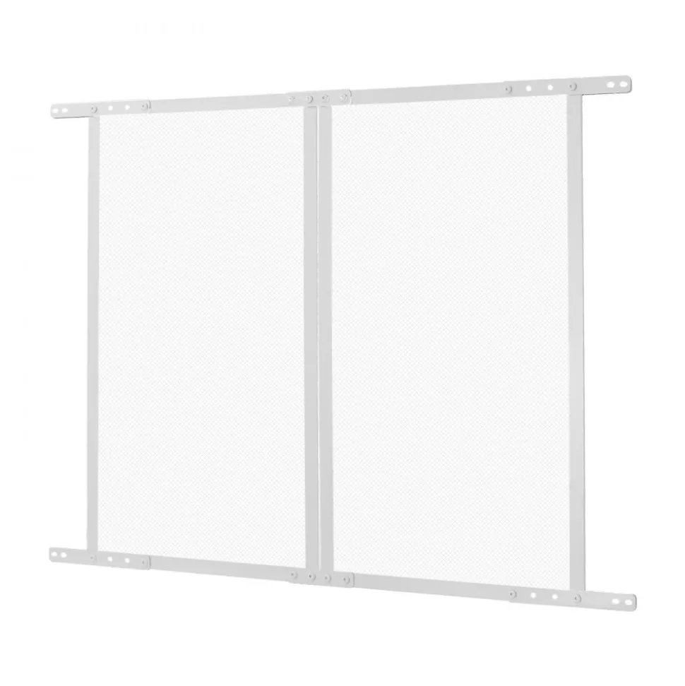 VEVOR RV Screen Door Protector, 28.5 x 31.5 inch Door Grille, Easy to Install and Disassemble, Reinforced Breathable Protective Mesh, Aluminum Alloy Camper RV Entry Protector for Pet Protection, White