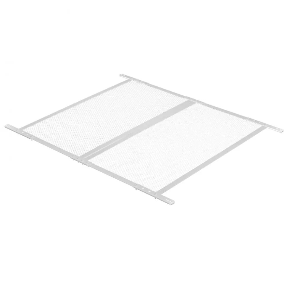VEVOR RV Screen Door Protector, 28.5 x 31.5 inch Door Grille, Easy to Install and Disassemble, Reinforced Breathable Protective Mesh, Aluminum Alloy Camper RV Entry Protector for Pet Protection, White