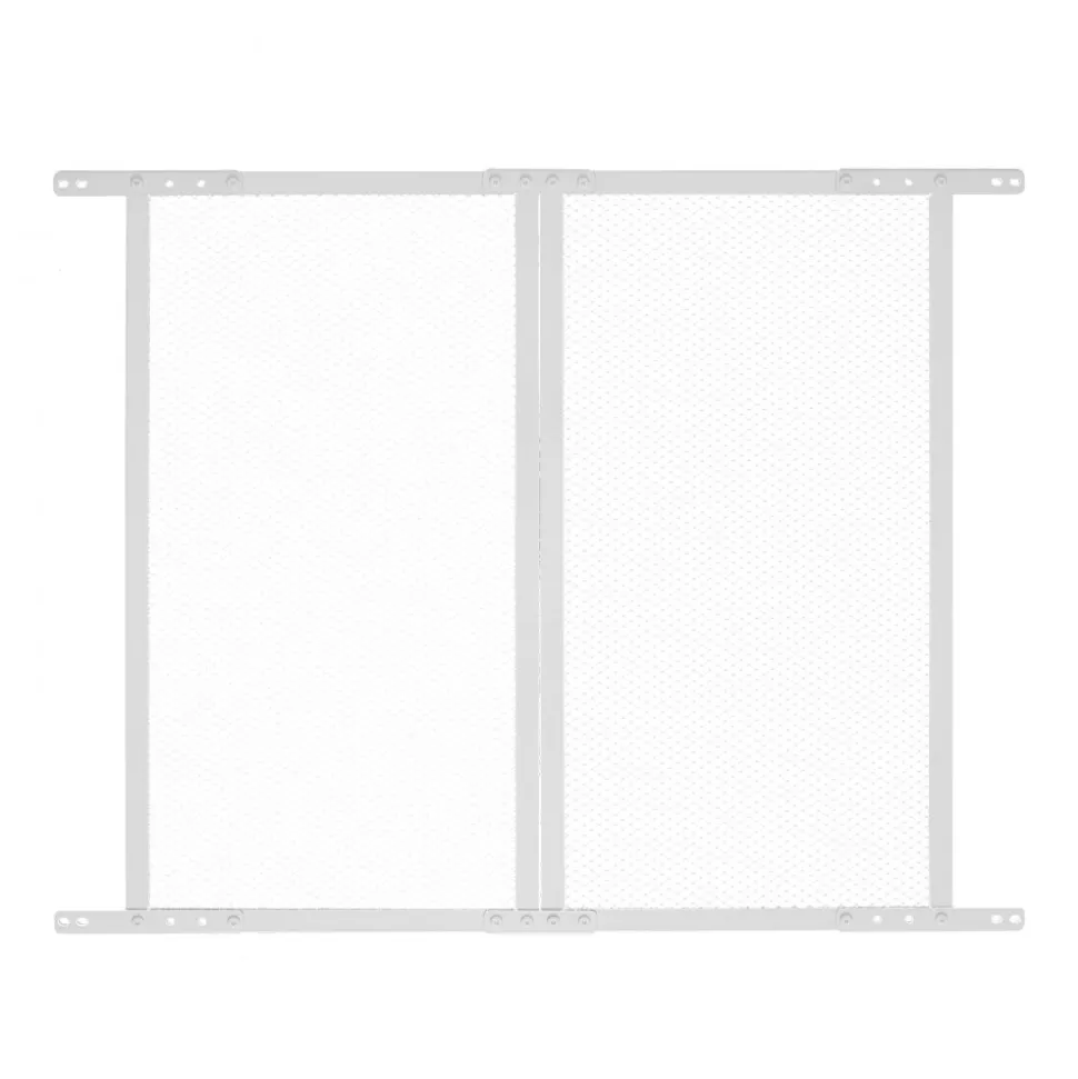 VEVOR RV Screen Door Protector, 28.5 x 31.5 inch Door Grille, Easy to Install and Disassemble, Reinforced Breathable Protective Mesh, Aluminum Alloy Camper RV Entry Protector for Pet Protection, White