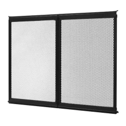 VEVOR RV Screen Door Protector, 26.5 x 20 inch Door Grille, Easy to Install and Disassemble, Reinforced Breathable Protective Mesh, Aluminum Alloy Camper RV Entry Protector for Pet Protection, Black
