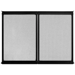 VEVOR RV Screen Door Protector, 26.5 x 20 inch Door Grille, Easy to Install and Disassemble, Reinforced Breathable Protective Mesh, Aluminum Alloy Camper RV Entry Protector for Pet Protection, Black