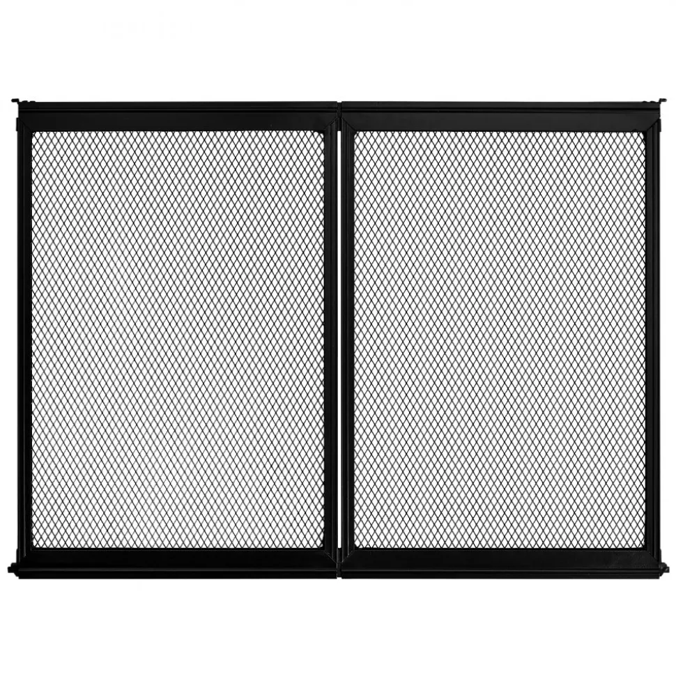 VEVOR RV Screen Door Protector, 26.5 x 20 inch Door Grille, Easy to Install and Disassemble, Reinforced Breathable Protective Mesh, Aluminum Alloy Camper RV Entry Protector for Pet Protection, Black