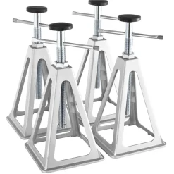 VEVOR RV Stabilizer Jacks, 4 Pack Aluminum RV Leveling Jacks, RV Stack Jacks for RV Travel Trailer Camper, Single Screw Jack Support up to 6000 Lbs, Adjustable from 11 inch to 17 inch