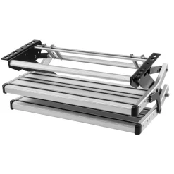 VEVOR RV Steps, 2-Step, 440 lbs Load Capacity, Manual Retractable RV Stairs, Telescopic Folding Aluminum Alloy Camper Steps, Steel Frame Non-Slip Entry Stairs for Camper Van Motorhome Travel Trailer