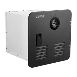 VEVOR RV Tankless Water Heater, Instant Shower with 15 x 15 inches Black Door and Remote Controller, 55000BTU Optimized Comfort Performance Hot Water, Ideal for RVers' Family Everyday Use