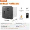 VEVOR RV Tankless Water Heater, Instant Shower with 15 x 15 inches Black Door and Remote Controller, 42000BTU Optimized Comfort Performance Hot Water, Ideal for RVers' Family Everyday Use, Black