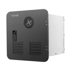 VEVOR RV Tankless Water Heater, Instant Shower with 15 x 15 inches Black Door and Remote Controller, 42000BTU Optimized Comfort Performance Hot Water, Ideal for RVers' Family Everyday Use, Black