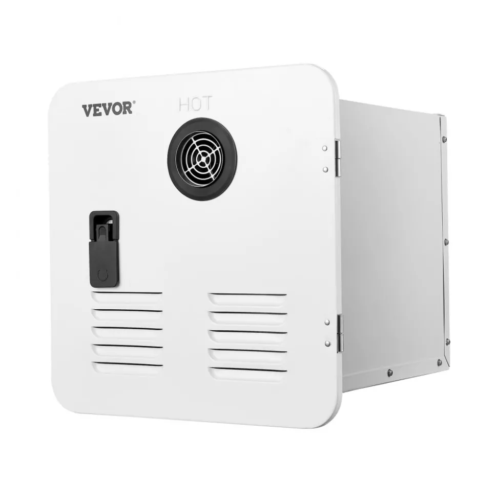 VEVOR RV Tankless Water Heater, Instant Shower with 15 x 15 inches White Door and Remote Controller, 65000BTU Optimized Comfort Performance Hot Water, Ideal for RVers' Family Everyday Use