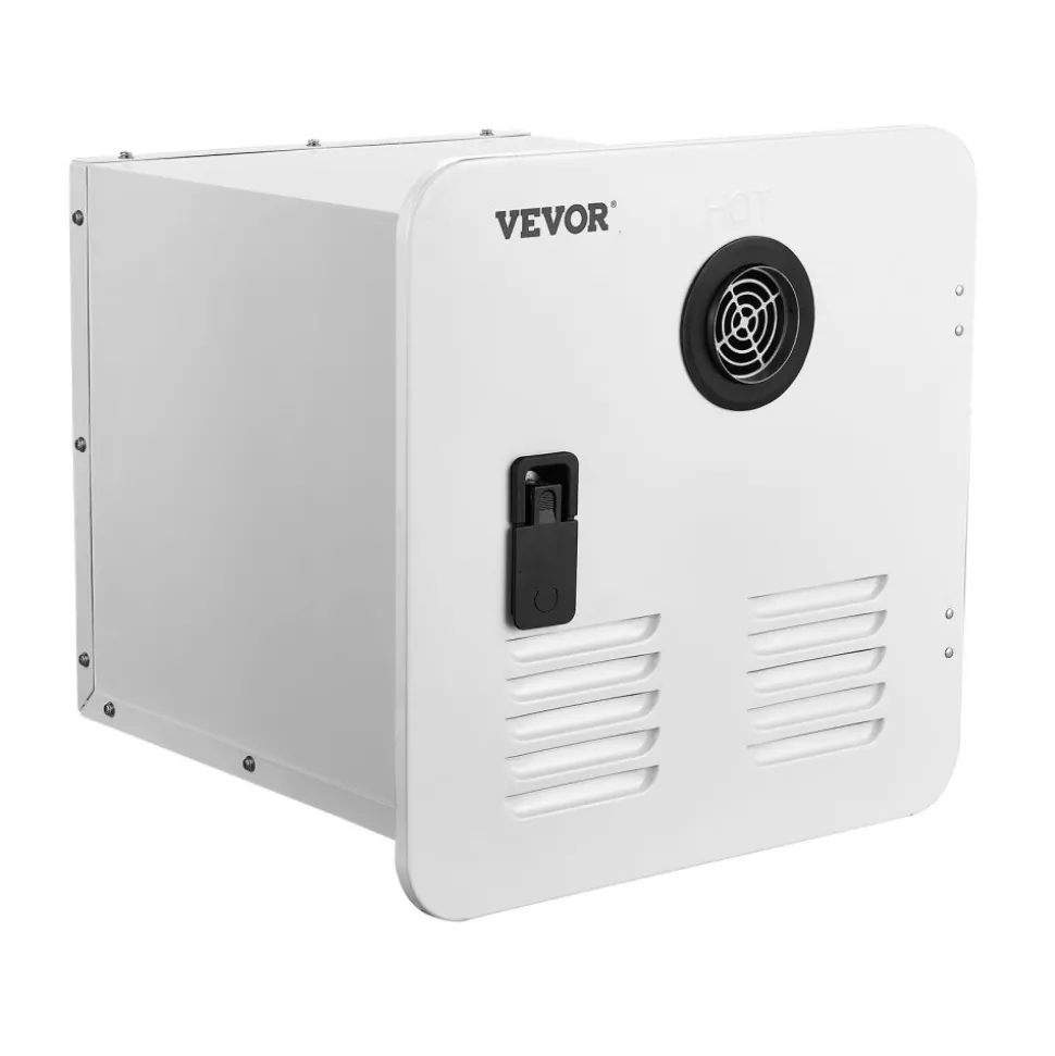 VEVOR RV Tankless Water Heater, Instant Shower with 15 x 15 inches White Door and Remote Controller, 55000BTU Optimized Comfort Performance Hot Water, Ideal for RVers' Family Everyday Use